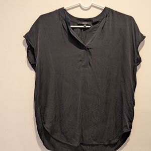 Quince Black XS Blouse for Women Capsule Wardrobe Classic Top